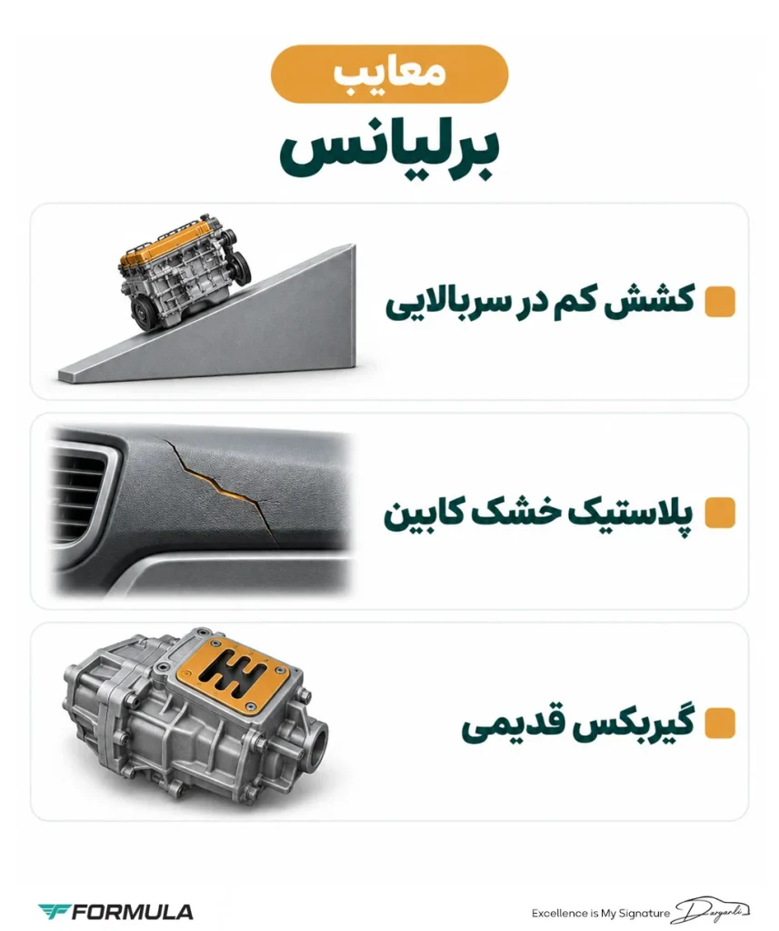 معایب خودروهای برلیانس