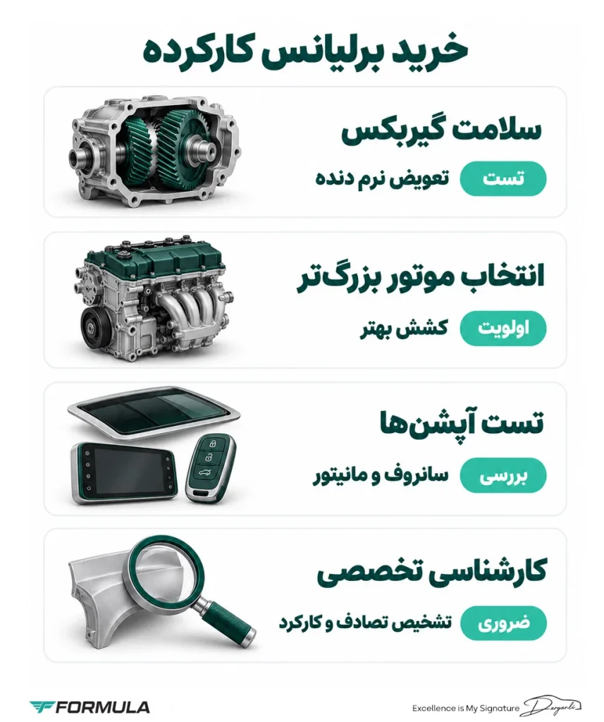نکات مهم هنگام خرید برلیانس کارکرده