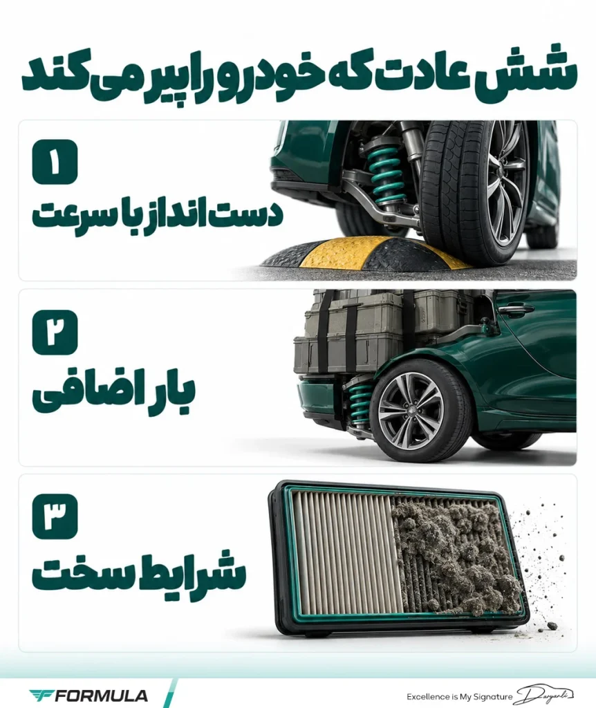 عادت‌های رانندگی که استهلاک خودرو را زیاد می‌کنند