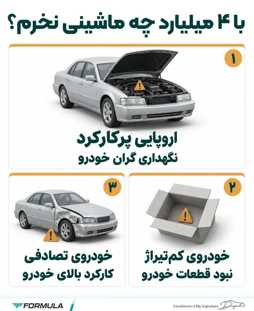با 4 میلیارد چه ماشینی نخرم؟