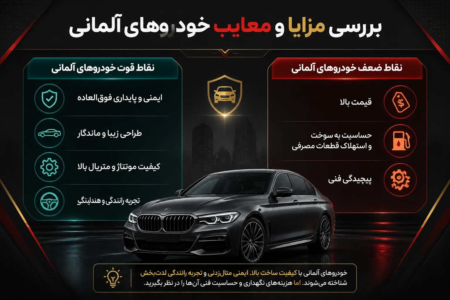 مزایا و معایب برای خرید و فروش خودرو آلمانی